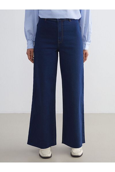 LC Waikiki Pantaloni de damă în jean Wideleg