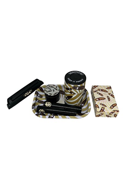 blackraw 6 Parça Premium Duman Smoking Bag Çanta Set