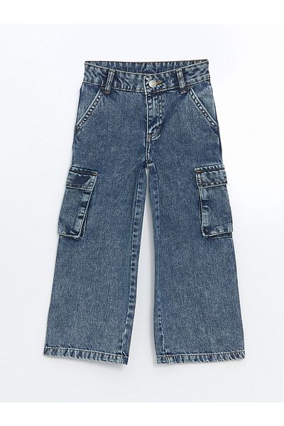 LC Waikiki Pantaloni cargo pentru fete cu talie elastică reglabilă