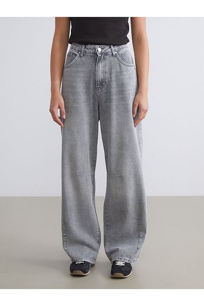LC Waikiki Γυναικείο Jean Παντελόνι Baggy Fit