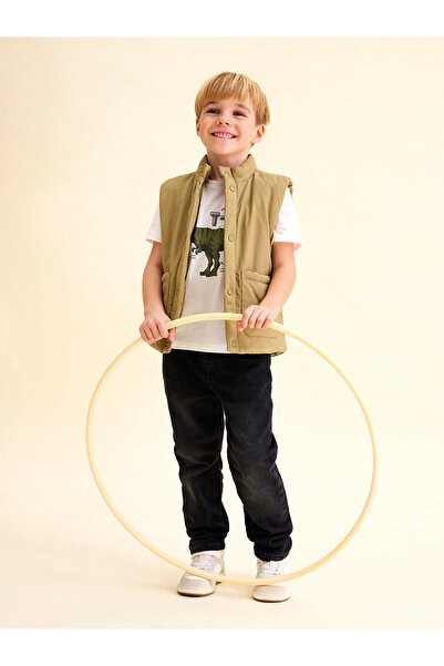 LC Waikiki Siyah Beli Lastikli Erkek Bebek Jean Pantolon