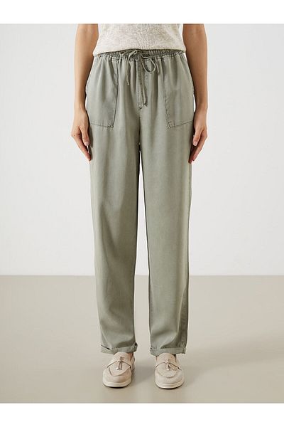 LC Waikiki Pantaloni de damă, cu talie elastică, crocodil