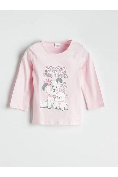 LC Waikiki Lcw Kids Crew Neck Printed Girls Pajama Set (W5)