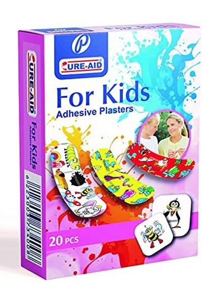 SMART THERAPY Medical Adhesive Bandages for Kids, 20 Pieces - Cure Aid