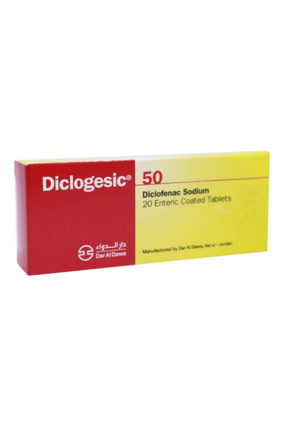 Dar Al Dawa Diclogesic, 50 Mg Tablets - 20 Tablets