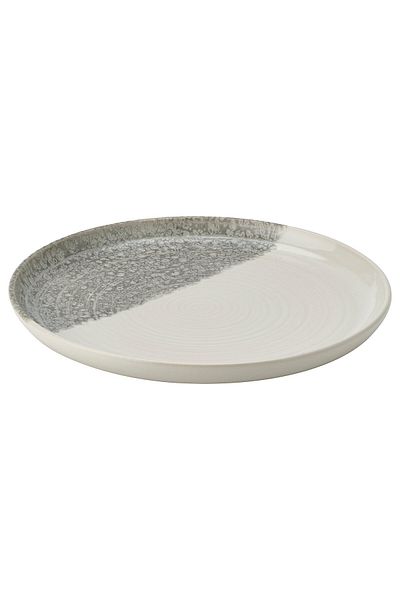 IKEA KRUSTISTEL Side Plate, Pattern/Light Gray, 20 cm