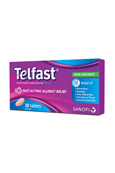 TELFAST Allergy Relief Tablets, 180Mg, 15S