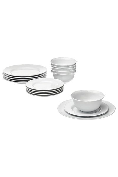 IKEA طقم تقديم من 18 قطعة، إصدار أبيض