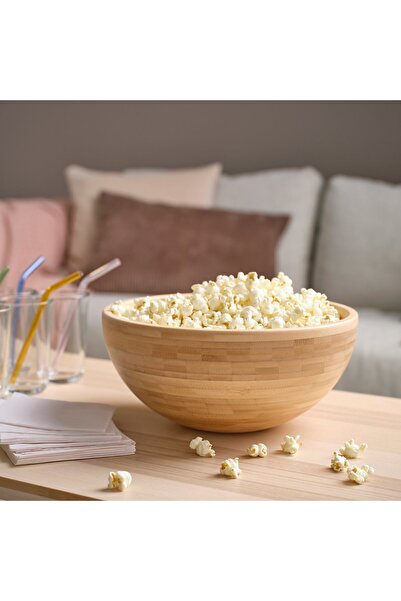 IKEA BLANDA MATT Serving Bowl, Bamboo, 28 cm