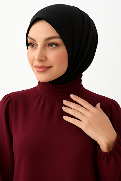 Ramellia Practical Snap Shawl with Snap Detail - Black |   Non-Slip, Sweatpro...