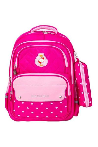 Generic Polyester School Backpack Pink