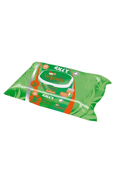 GILL'S Șervețele umede pentru animale Gill's, Aloe Clorhexidrină, 40 buc