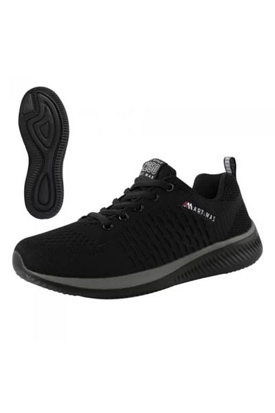 art.mas Pantofi sport, material textil, talpă din spumă EVA, negru și gri, mărimea 42,