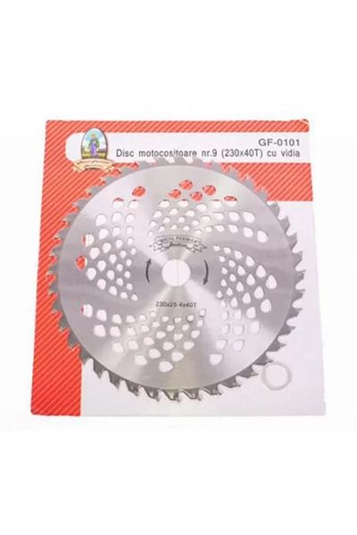 micul fermier Circular Saw Blade Vidia for Grass Trimmer, Micul Fermier, 230 x 25.4 mm, 40 Teeth