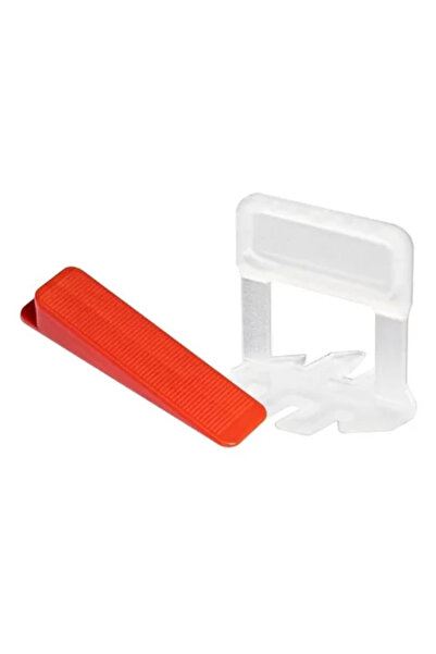 beorol Set de aliniere și nivelare a plăcilor, 500 distanțiere x 1 mm, 100 pene,