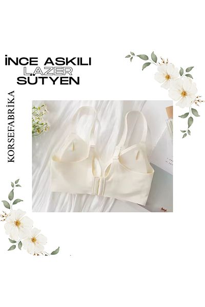 korsefabrika trend mood store Thin Straps Laser Cut Pads - Invisible - No Trace - No Balens Collecting Push up Seamless Bra