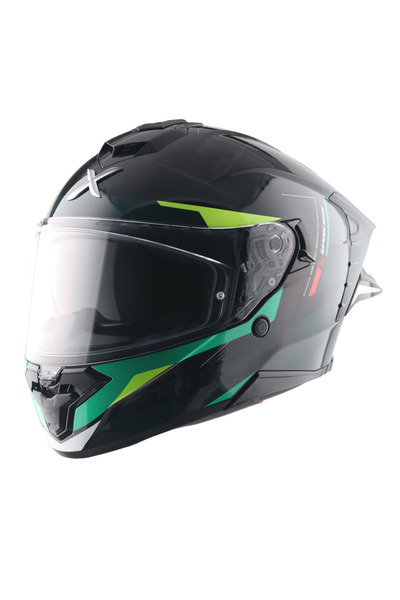 AXOR Brutale Kryptic Kask Black Green - Pinlock Dahil