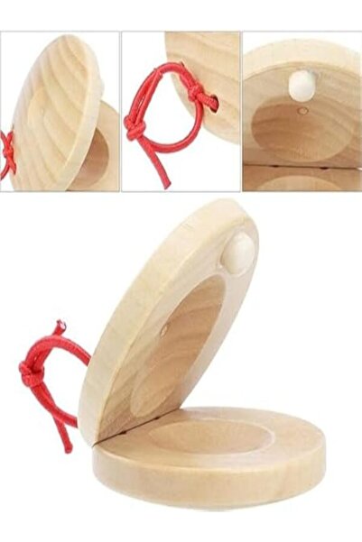 MegArya Wooden Castanets for Kids – Finger Rhythm Clappers
