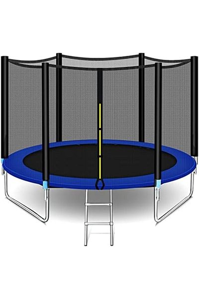 SKY TOUCH SKY-TOUCH 12FT Outdoor Trampoline for Kids Adult, Large Bungee Bed Jumping Mat and Spring Cover Padd