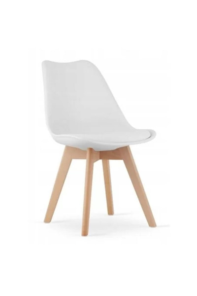 Artool Scaun bucatarie/living, Artool, Mark, PP, lemn, alb, 49 x 43 x 82 cm