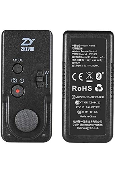 ZHIYUN Wireless Remote Control ZW-B02 for Stabilizer Rider-M, Crane-M, Smooth-2, Smooth-3, Smooth-Q,
