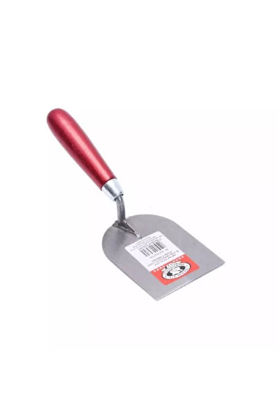 olejnik Σπάτουλα από χάλυβα, Olejnik, ημικυκλική, 80 mm, ξύλινη λαβή, κόκκινη