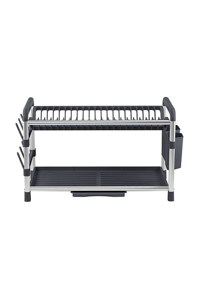 SAFA Multifunctional 2-Tier Stainless Steel Dish Drying Rack for Dishes, Tableware, and Kitchen Supplies