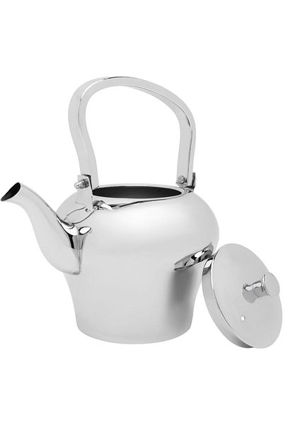 cc bin shihon Premium Stainless Steel Teapot Silver Color Heat Insulated Hospitality Use 2.0L Capacity