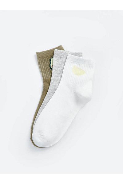 LC Waikiki Lcw Dream Printed Women's Socks 3-Piece (W5)