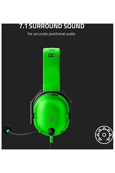 RAZER BlackShark V2 X - Green Multi-platform Wired Esports Headset - Green