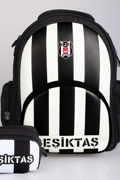 Beşiktaş "DEKOMUS CEP NOTEBOOK GIFTED" حقيبة مدرسية مرخصة للموسم الجديد مع عصا وحقيبة أقلام 2'