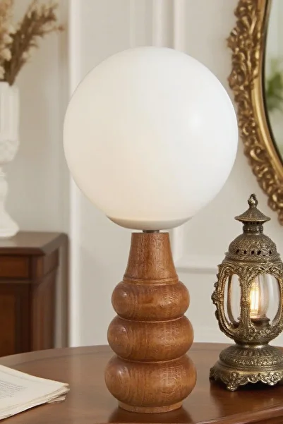 571 Store Sina Table Lampshade Wooden Body Fabric Headboard Decorative Table Lamp Night Light