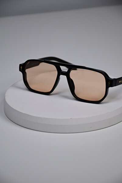 LOOKUP NEW Unisex Women Men Uv400 Protected Bone Drop Marginal Metal Detail Sunglasses