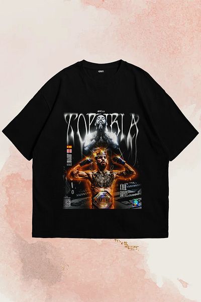 Grove Fashion Tricou oversize unisex cu imprimeu UFC Topuria