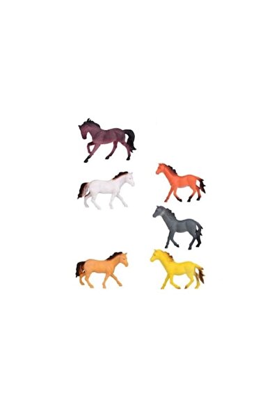 OEM Set 6 figurine, cai, multicolore, 9 cm