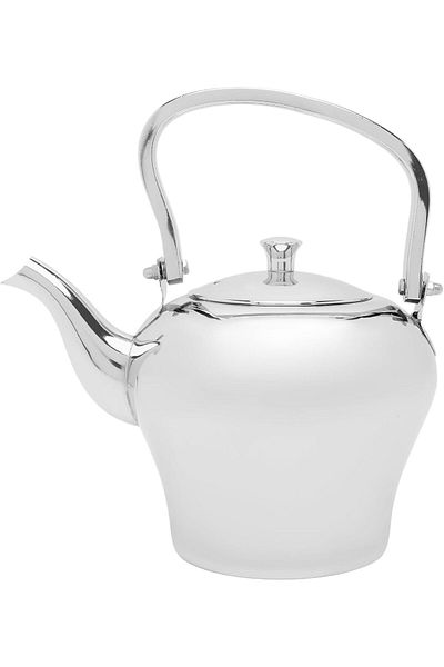 cc bin shihon Premium Stainless Steel Teapot Silver Color Heat Insulated Hospitality Use 2.0L Capacity