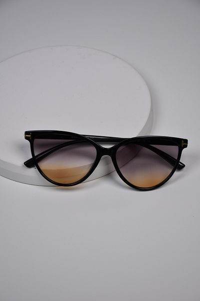 LOOKUP NEW Unisex Women Men Uv400 Protected Bone Cat Eye Metal Detail Sunglasses