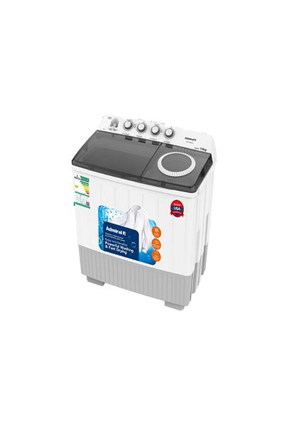 Admiral White Westinghouse 10 kg Silver Top Load Automatic Washing Machine WWTLAVS10