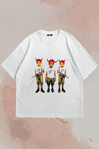 Grove Fashion Ghetto Printed Y2K Unisex Ovesize T-Shirt