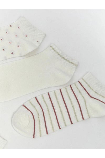 LC Waikiki Ciorapi papuci de damă cu model LCW DREAM, pachet de 5 (W5)
