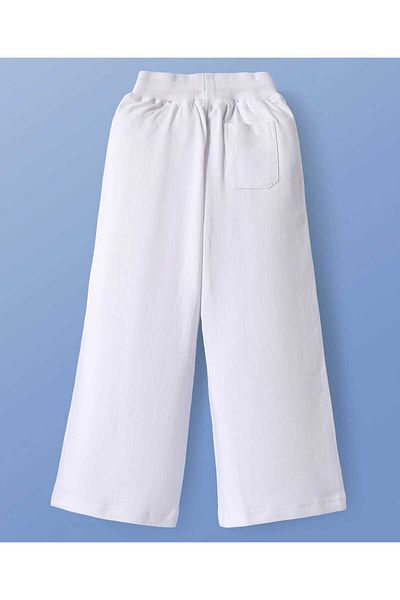 Pine kids Pine Kids Lounge Pants with WOW Girl Print - White