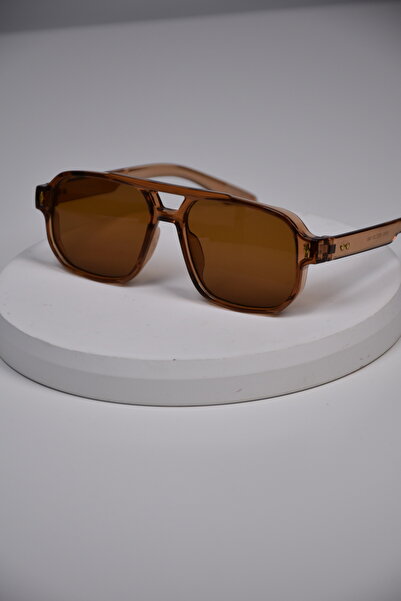 LOOKUP NEW Unisex Women Men Uv400 Protected Bone Drop Marginal Metal Detail Sunglasses