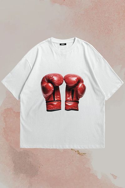 Grove Fashion Boxing Glove Printed Unisex Oversized T-Shirt