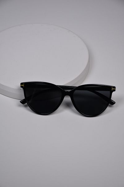 LOOKUP NEW Unisex Women Men Uv400 Protected Bone Cat Eye Metal Detail Sunglasses