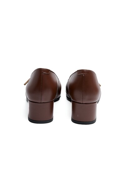 derinet Hakiki Deri Kadın Topuklu Ayakkabı