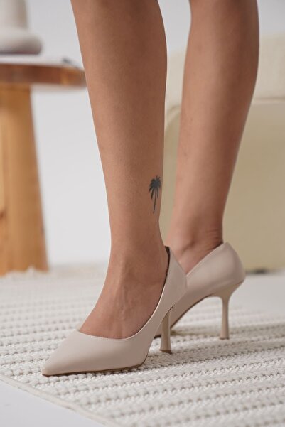 Zerenyus Zelena Premium Women's Matte Beige Stiletto