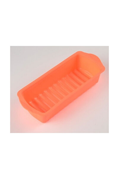 abnturk 25x13 cm Dikdörtgen Silikon Pişirme Kalıp Kap Kahverengi Kek Kalıbı