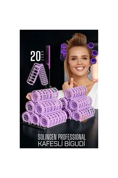 RBY Bx Lattice Night Hair Roller 2.5 cm 20 Pieces Solingen Professional