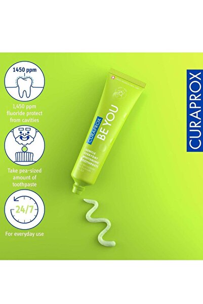 Curaprox معجون أسنان بي يو بخلاصة التفاح والصبار الأخضر، 60 مل - معجون أسنان ...