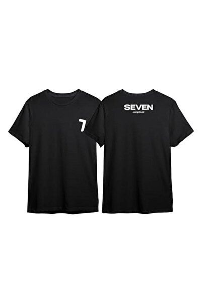 CRTX Tricou unisex, personalizat 7-SEVEN JUNGKOOK, BTS, K-POP, bumbac 100%, n...